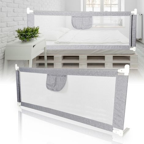 SWANEW Barrière de Lit Extra-Large de 180 cm Protection de Lit pour Tout-Petit Accessoire de Chambre pour Garçons et Filles Barrière de Lit (1/5)