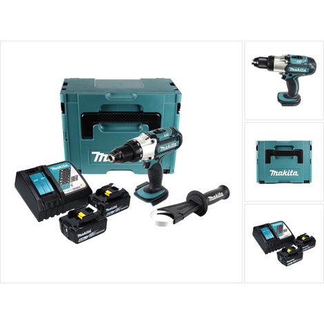 Trapano avvitatore a batteria Makita DDF 451 RGJ 18 V 80 Nm + 2x batterie 6,0 Ah + caricabatterie + Makpac (1/5)