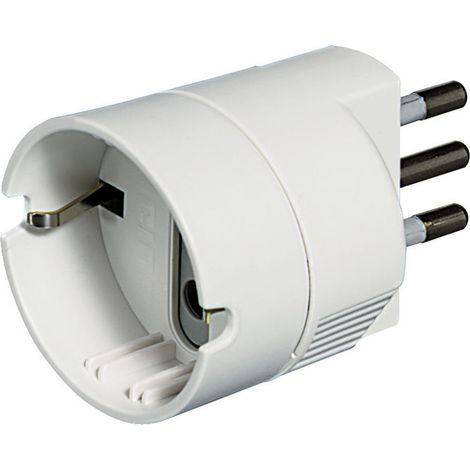 BTicino S3623DE Adattatore Spina 2P+T 10A Presa P30 250V 1500W colore Bianco