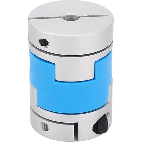 Accouplement d'arbre flexible à glissement croisé, couple élevé, alliage d'aluminium et PA66, pour moteur servo, vis M4 (1/5)