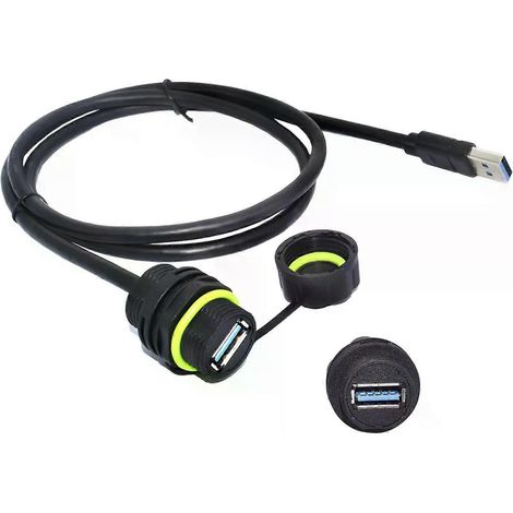 YXY USB-Kabel für Einbau, Schnellladeanschluss, Datenstecker M20, Micro-USB-Kabel, Ladekabel, USB-Anschluss 600/1000 mm (1/4)