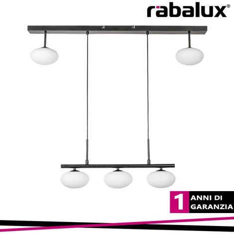 Lampada a sospensione Calista Black Bianco G9 5x max 28W L: 120 cm B: 89 cm dimmerabile (1/3)