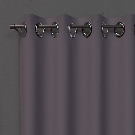 Soleil d'ocre OSCURANTE Tenda con Occhielli, Grigio (Antracite), 140 x 180 cm (1/2)