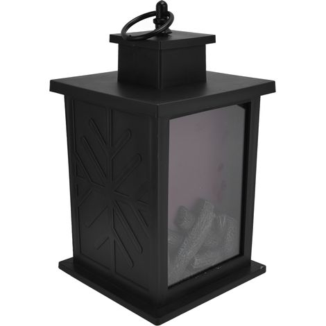 Lanterne de cheminée LED portable avec poignée suspendue, décoration de simulation, kit de survie, lumière chaude (1/5)