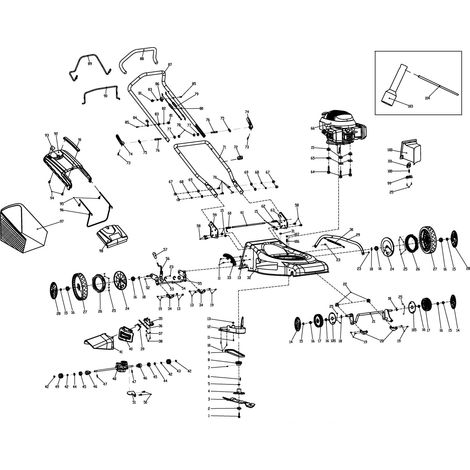 Assale ruote anteriore per rasaerba MOWOX COMPATIBILE - 045067