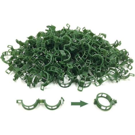200 clips pour plantes, clips pour tomates, clips pour treillis, pour concombres, courges et vignes