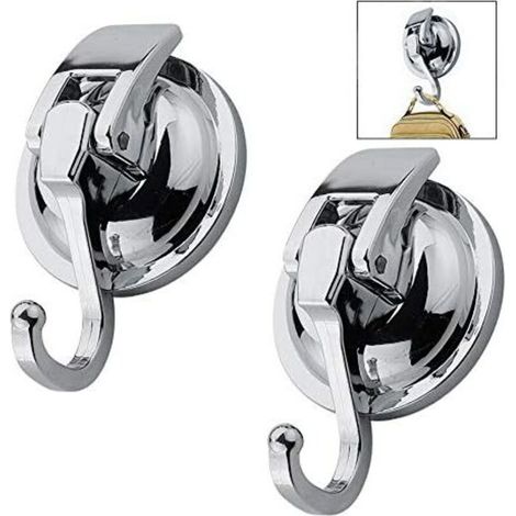 Ganci a ventosa per asciugamani e accessori da cucina, per soggiorno e ufficio, dispositivo di sospensione stabile - Crezuo