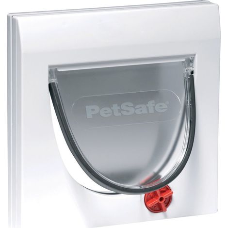 Porta bianca Staywell con 4 modalità per gatti da 7 kg: Porta con tunnel