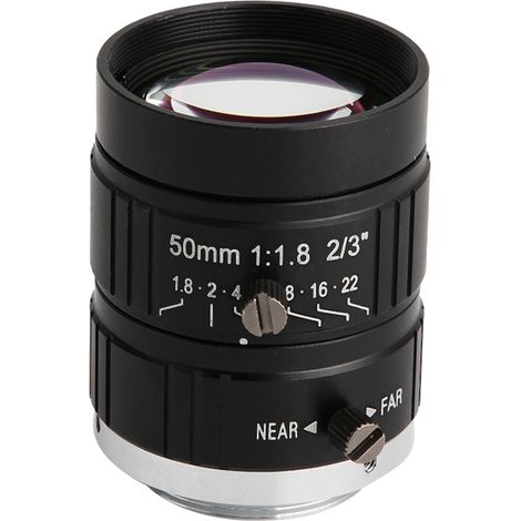 Caméra HD 5 MP, objectif 50 mm, ouverture manuelle, monture C, pour vidéosurveillance. (1/5)