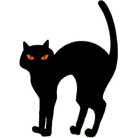 Gartenstecker mit Katzensilhouette, Halloween-Geschenke, Dekoration für Zuhause, Stil A-Option 4 (1/5)