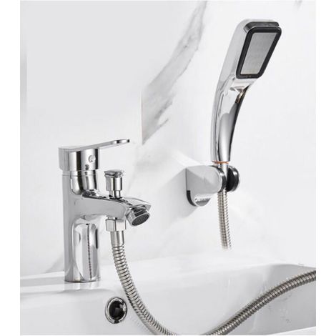 Mitigeur De Douche Monotrou - Laiton Chromé - Limiteur De Température Intégré - Pour Baignoire Et Cabine De Douche - 1 Pièce (1/4)