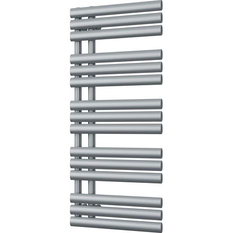 Percival - Silver Towel Radiator - H1120mm x W500mm (1/3)