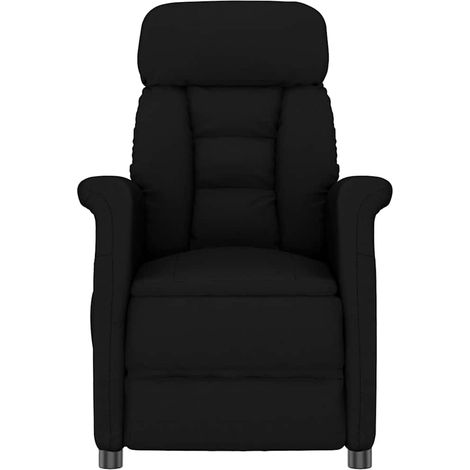 Maison Exclusive - fauteuil Noir Microfibre