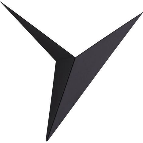Triangulaire Fer Lampe Murale LED, Applique Murale Noire, Applique Murale Industrielle, Luminaires Mural Intérieur, Applique Art Deco pour Salon, Chambre, Chevet, Hôtel, Bar (Lumière Chaude) [Cl (1/4)