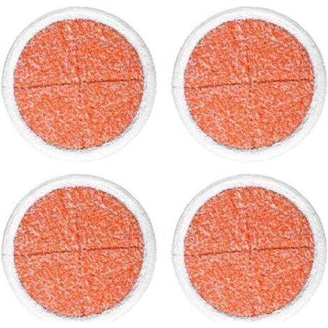 y Paquet de 4 tampons de rechange pour vadrouille à récurer robustes pour vadrouille électrique pour sols durs Bissell2039A 2124 (1/5)