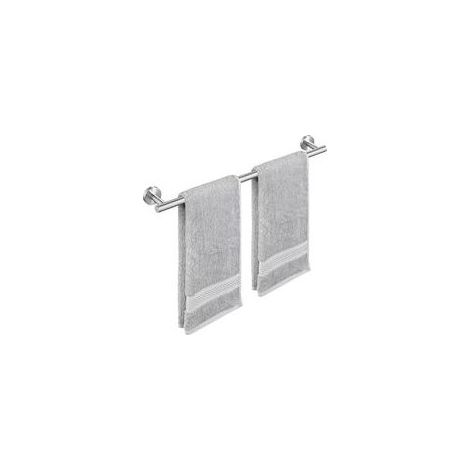 Porte-serviettes de salle de bain mural 60 cm, porte-serviettes de douche porte-serviettes en acier inoxydable SUS304 poli brossé porte-serviettes (1/4)