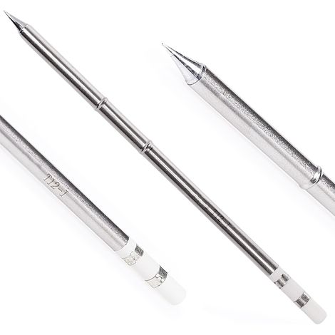 Panne à souder T12-I, cône de 0,2 mm, avec élément chauffant intégré pour station de soudage T12