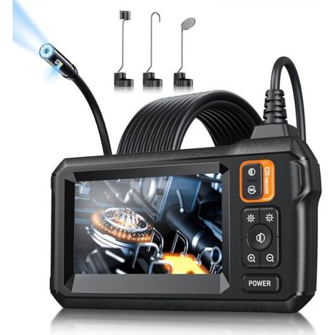 Endoscopic Camera with Light, IP67 Waterproof 4.3-inch 1080P HD Industrial Endoscope (5m) (1/5)