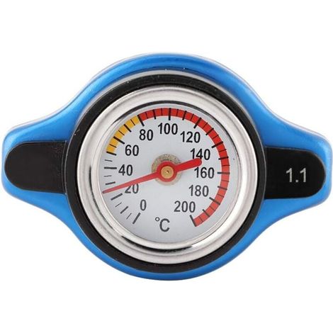 Thermostatischer Kühlerdeckel mit Temperaturanzeige für Autokühler, kleine Öffnung, Nennwasserdruck, wasserdichter Wassertankdeckel (1,1 bar) (1/3)