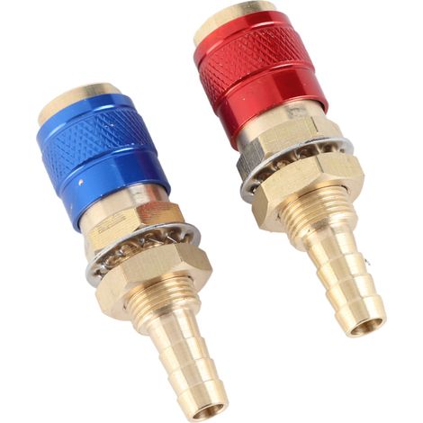 Adaptateur de gaz refroidi à l'eau en laiton portable avec connecteur rapide pour torche de soudage MIG TIG PTA DB M8 (8 mm) (1/5)