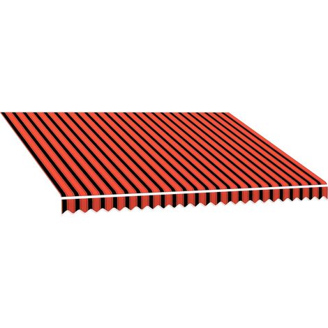 Maison Exclusive - Tenda da Sole in Tela Arancione e Marrone 3,5x2,5 m