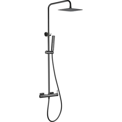 IMEX BDF065/BGM FIRENZE-SASSARI Monomando Conjunto Ducha Black Gun Metal - ref: BDF065/BGM (1/2)