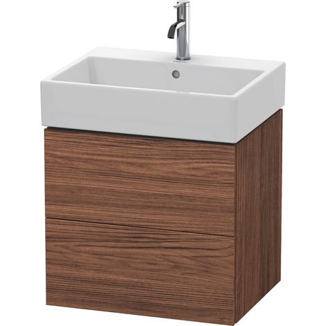Mueble bajo lavabo L-CUBE 544x584x459mm nogal oscuro