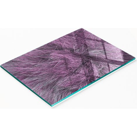 Multifunktionale, dekorative Küchenarbeitsplatte aus gehärtetem Holz, rosa Fell, 80 x 52 cm (1/5)