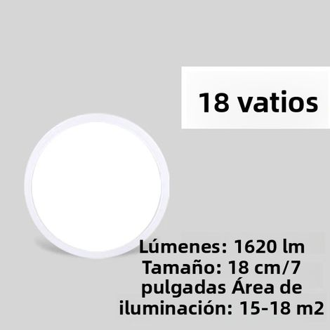(18 W, lumière froide) Panneau décoratif LED ultra-fin de 2,2 cm pour plafond, économe en énergie et sans scintillement. (1/5)