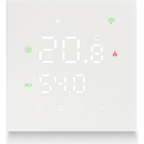 Thermostat WiFi intelligent O3 blanc pour chauffage électrique, 16 A, application en russe (1/5)