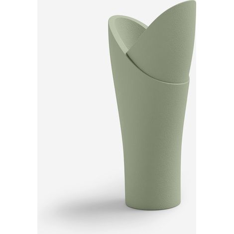 Vaso da esterno in polietilene a bocciolo per giardino Assia 115 - Verde