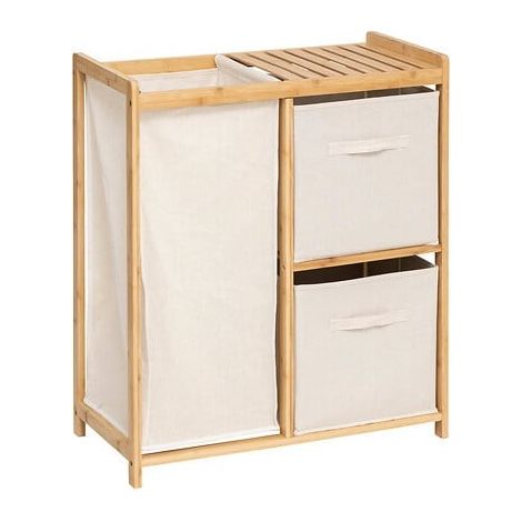 Estantería tidy box con cestas de bambú marrón 66x33,3cm - 5five (1/5)