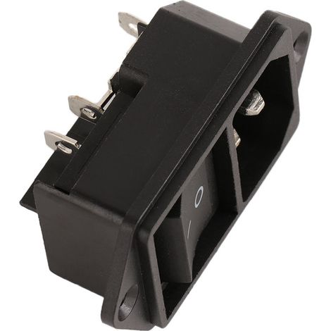 IEC320 C14 Netzsteckdose mit Wippschalter 250 V 10 A (1/5)