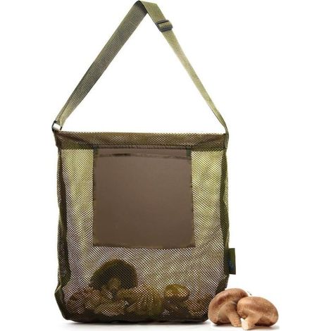 Sac de Chasse Aux Champignons,Sac de cueillette de Fruits,Sac de récolte de Grande capacité,Sac de Recherche de Nourriture Pliable,Sac de Recherche de Nourriture en Maille Respirante,Sac de Chasse (1/4)