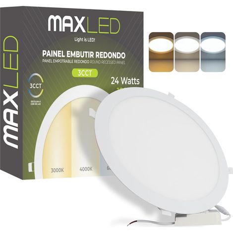Spot Encastrable LED 12W 230V, Ø 170mm, 960lm Spots Plafonnier Non Dimmable 3000K-6000K Spots Plats Encastrables pour Plafond Dimensions Du Trou Φ155mm Aluminium (1/5)