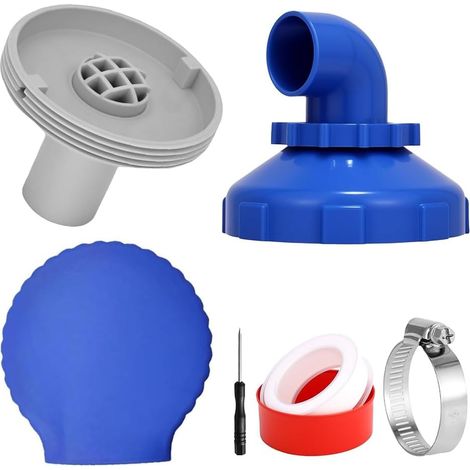 Buse d'entrée de piscine 32 mm, buse de sortie de piscine rotative à 360° avec tête pivotante, buse de piscine réglable pour buse de piscine (1/5)