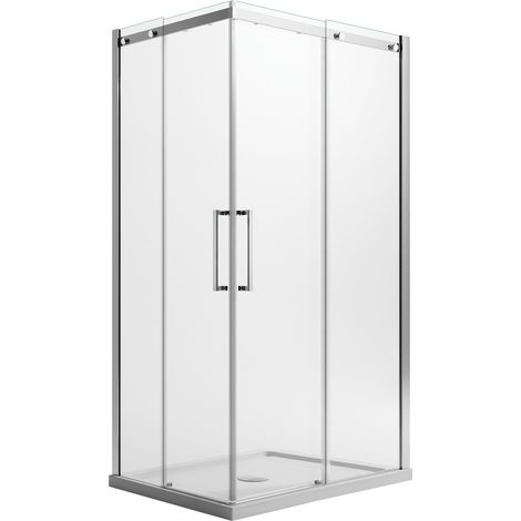 Duschkabine rechteckig mit anti-kalk h 200 mod. Prime Corner 75x75 cm