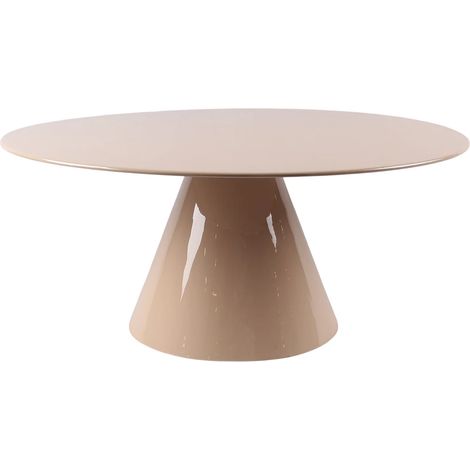Tavolino in metallo Beige lucido - DINEGA (1/3)