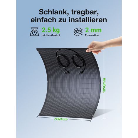 Panneau solaire flexible 240W (lot de 2) Ultra léger IP67 (1/2)