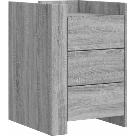 Maison Exclusive - Comodino Grigio Sonoma 45x50x65 cm in Legno Multistrato