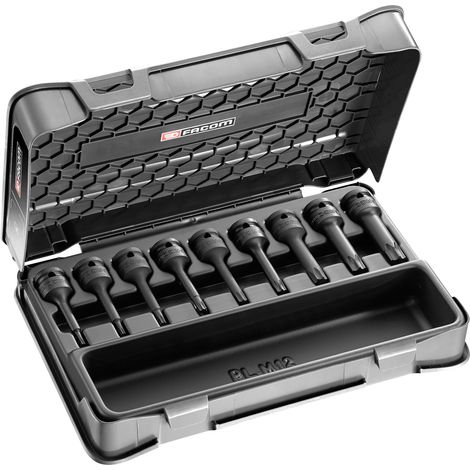 Facom IMPACT-Einsatz 1/2Z TX, Set 9-tlg