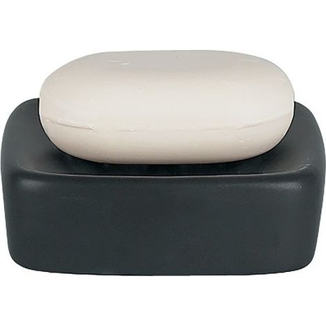 Porte savon Céramique RETRO Noir Spirella