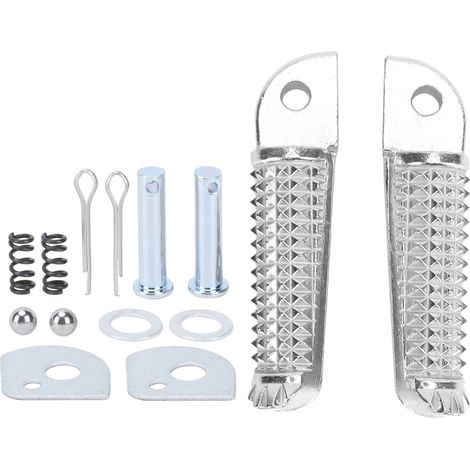 Repose-pieds arrière moto remplacement accessoires compatibles Yamaha FZ16, cale-pieds passager, kit de rechange robuste, paire. (1/5)