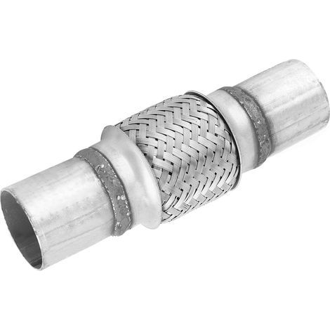 1,75 x 8 Zoll flexibles Auspuffrohr aus Edelstahl, universeller Wellanschluss, flexibles Verbindungsrohr für Schalldämpfer (1/5)