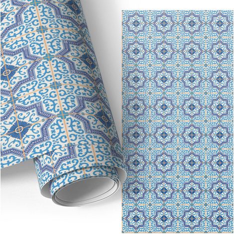 Klebefolie für Möbel - Möbelfolie - Selbstklebefolie - Kleiderschrank - Kommode - Schreibtisch - Geometrische Muster 65x130 cm