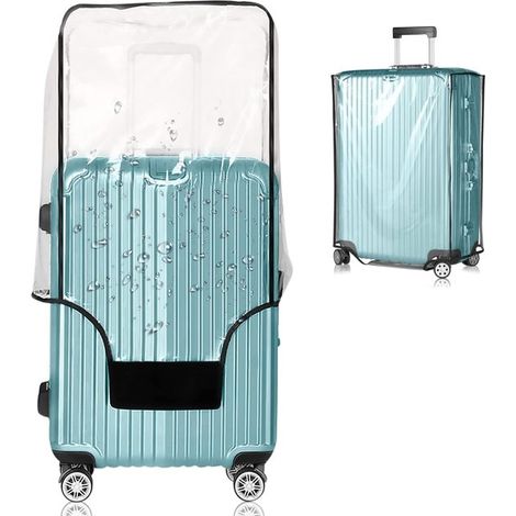 Funda para equipaje - Material de PVC impermeable de 71 cm (28 pulgadas) - Plegable y duradera - Paquete de 2 (1/5)