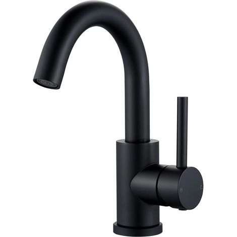 1 Robinet bec pivotant acier inoxydable hauteur réglable cartouche céramique salle de bain cuisine hôtel (1/5)