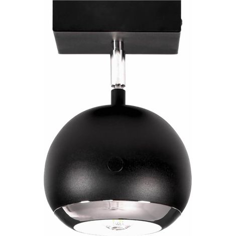 Lampada spot OLAF 1, nera (1/4)