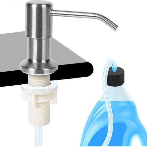 Umi Integrated Pump Soap Dispenser for Kitchen Sink, Stainless Steel Pump (1/5)