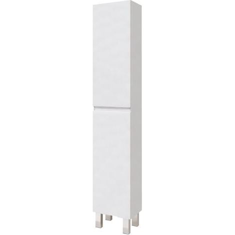 ONDEE - Columna de almacenaje independiente LILA - 30 cm - Acabado: Blanco - 2 Puertas